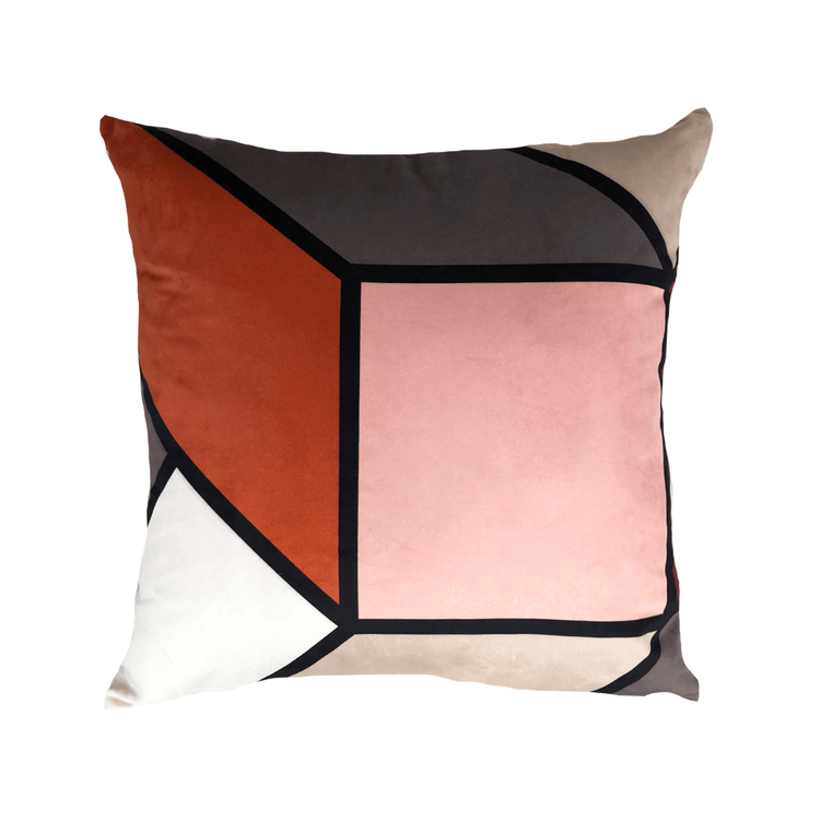 Almofada Veludo Estampada Modelo 8 52X52cm - Decortextil